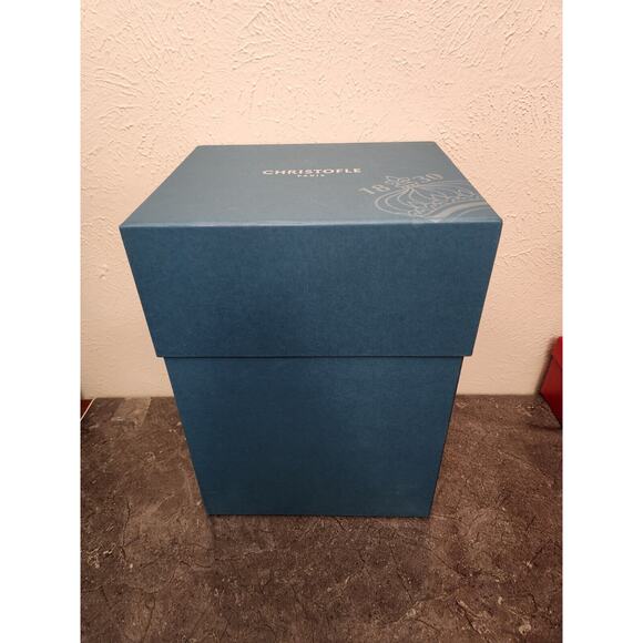 Christofle Mood Asia Silver Egg Box And Dust Bag Only . Large And Heavy - Picture 1 of 12